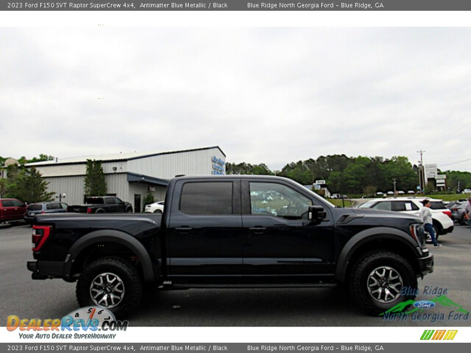 2023 Ford F150 SVT Raptor SuperCrew 4x4 Antimatter Blue Metallic / Black Photo #6