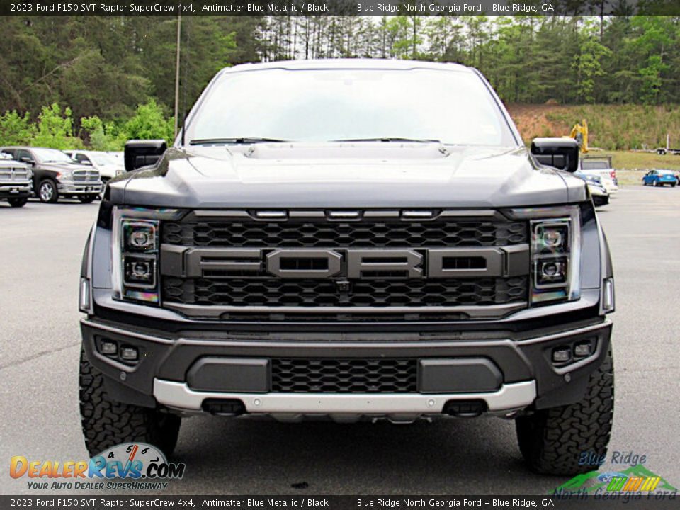 2023 Ford F150 SVT Raptor SuperCrew 4x4 Antimatter Blue Metallic / Black Photo #8