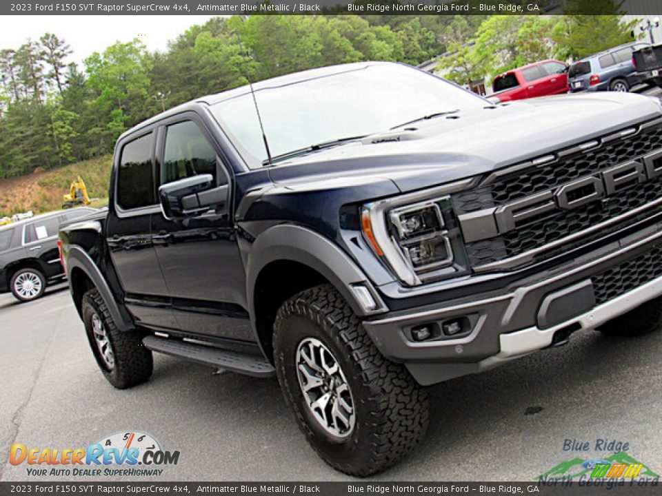 2023 Ford F150 SVT Raptor SuperCrew 4x4 Antimatter Blue Metallic / Black Photo #30