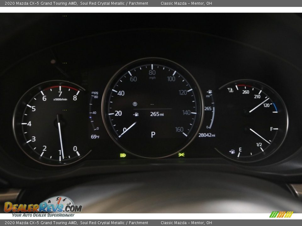 2020 Mazda CX-5 Grand Touring AWD Soul Red Crystal Metallic / Parchment Photo #8