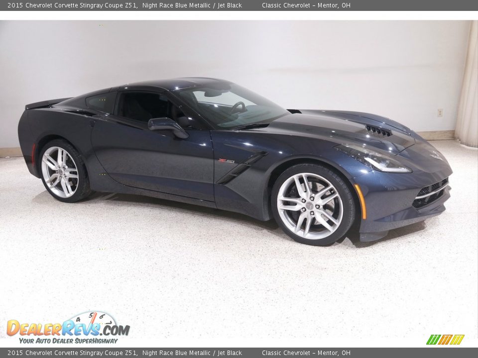 2015 Chevrolet Corvette Stingray Coupe Z51 Night Race Blue Metallic / Jet Black Photo #1