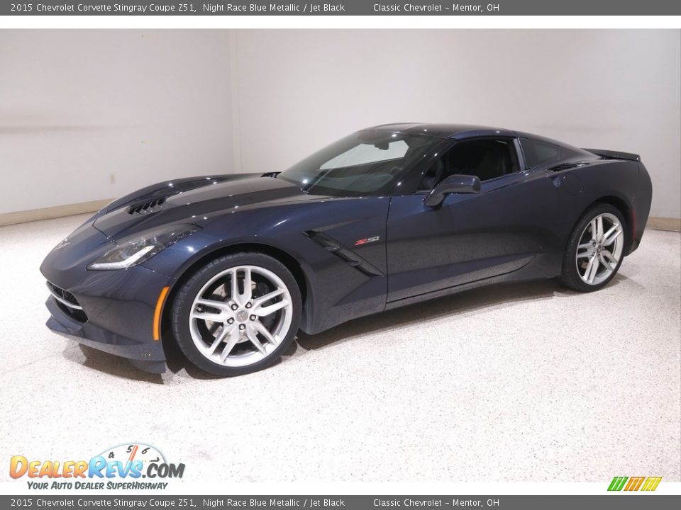 2015 Chevrolet Corvette Stingray Coupe Z51 Night Race Blue Metallic / Jet Black Photo #3