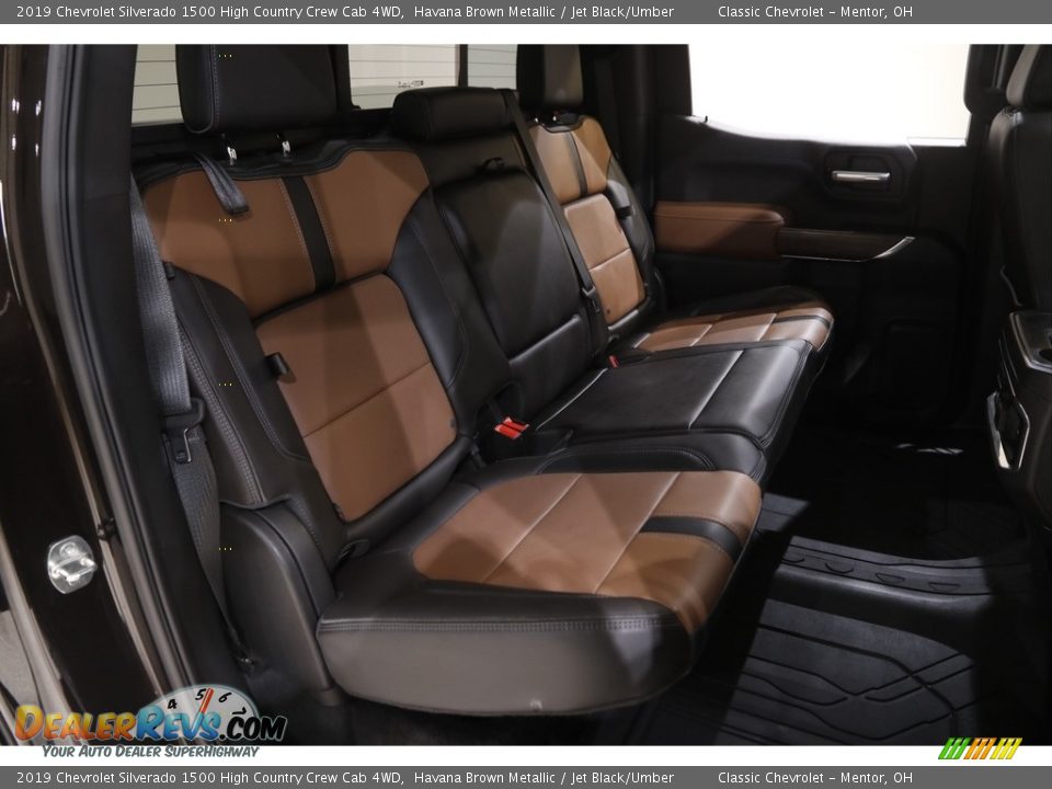 Rear Seat of 2019 Chevrolet Silverado 1500 High Country Crew Cab 4WD Photo #18