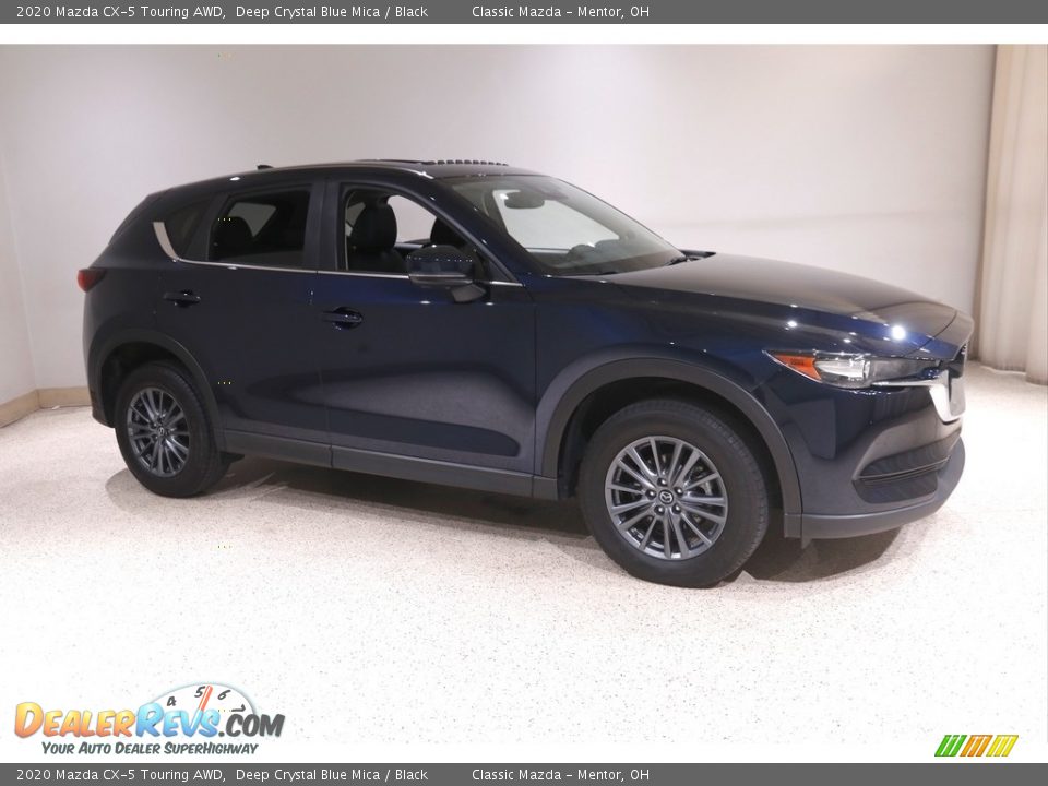 2020 Mazda CX-5 Touring AWD Deep Crystal Blue Mica / Black Photo #1