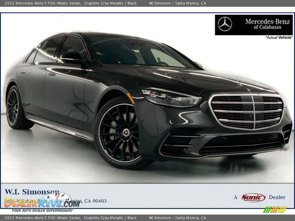 2023 Mercedes-Benz S 500 4Matic Sedan Graphite Gray Metallic / Black Photo #1