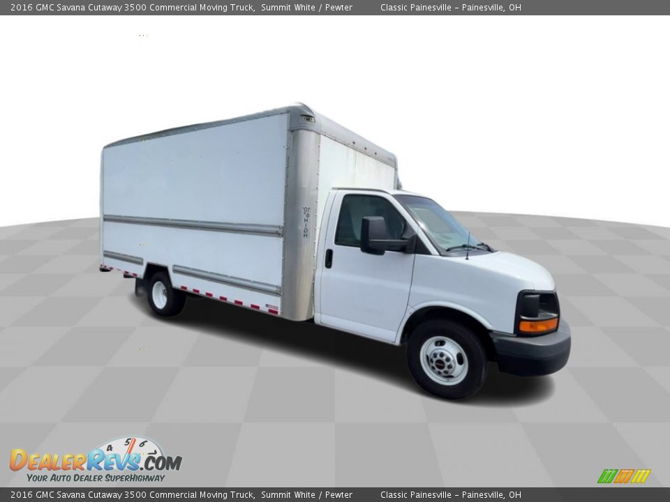 2016 GMC Savana Cutaway 3500 Commercial Moving Truck Summit White / Pewter Photo #2