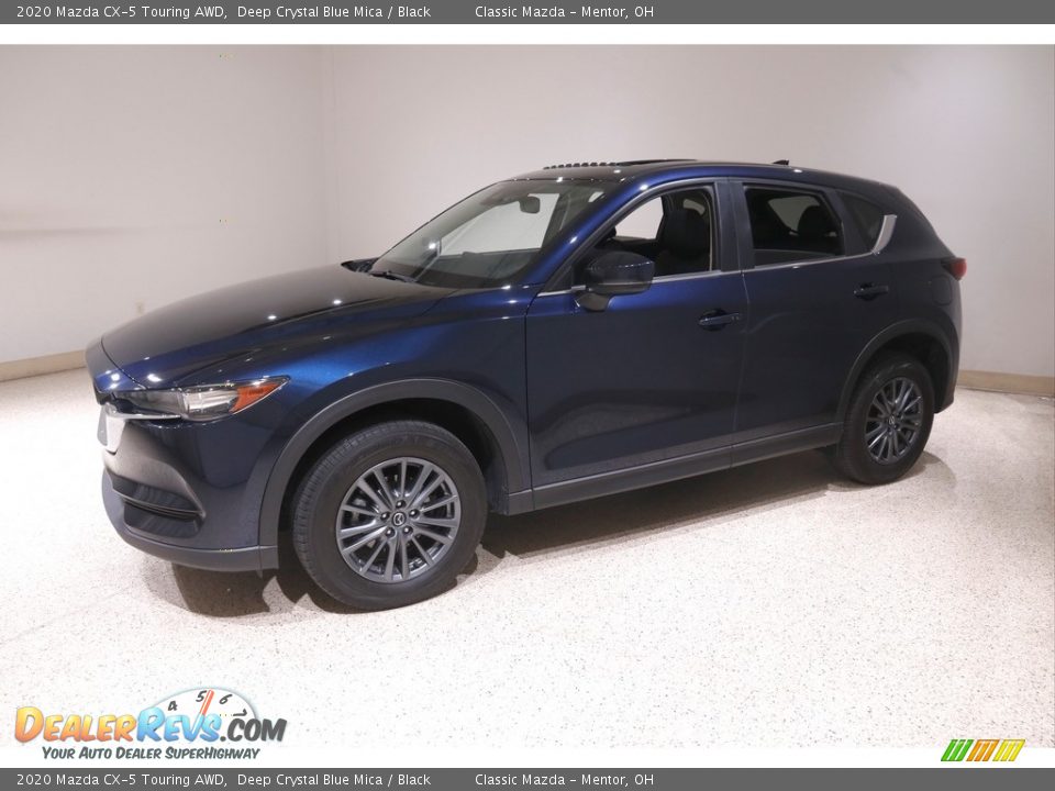 2020 Mazda CX-5 Touring AWD Deep Crystal Blue Mica / Black Photo #3