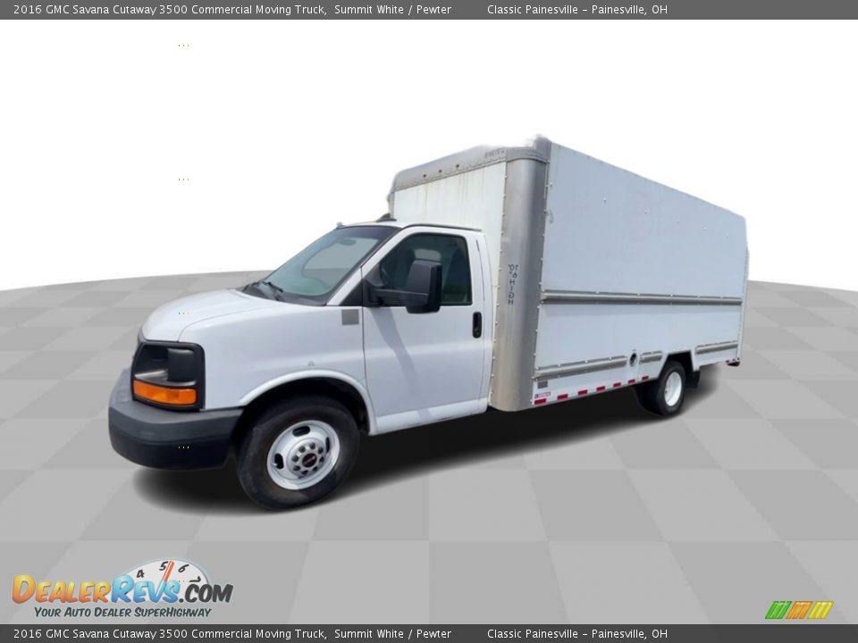 2016 GMC Savana Cutaway 3500 Commercial Moving Truck Summit White / Pewter Photo #4