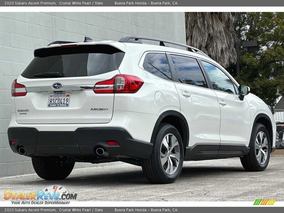 2020 Subaru Ascent Premium Crystal White Pearl / Slate Photo #4