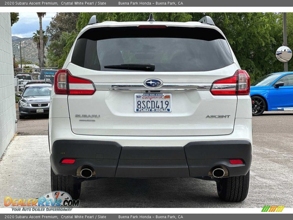 2020 Subaru Ascent Premium Crystal White Pearl / Slate Photo #5