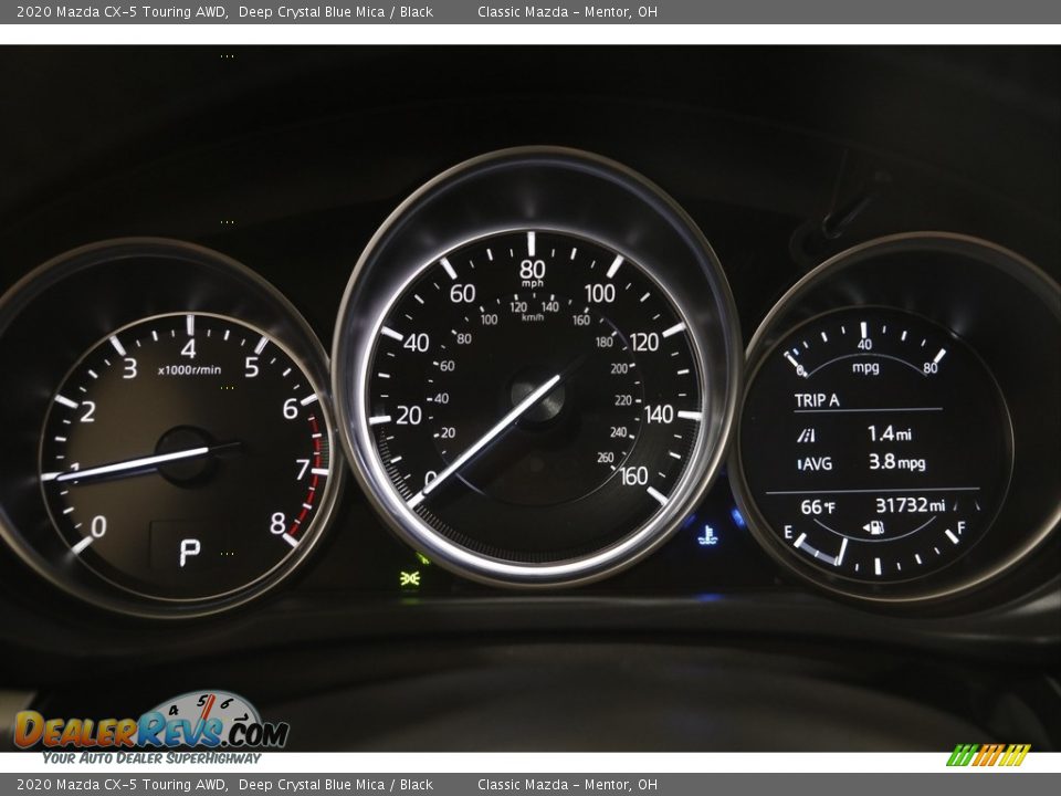 2020 Mazda CX-5 Touring AWD Deep Crystal Blue Mica / Black Photo #8