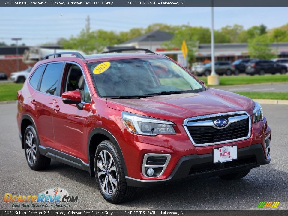 2021 Subaru Forester 2.5i Limited Crimson Red Pearl / Gray Photo #12