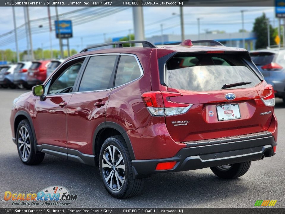 2021 Subaru Forester 2.5i Limited Crimson Red Pearl / Gray Photo #16