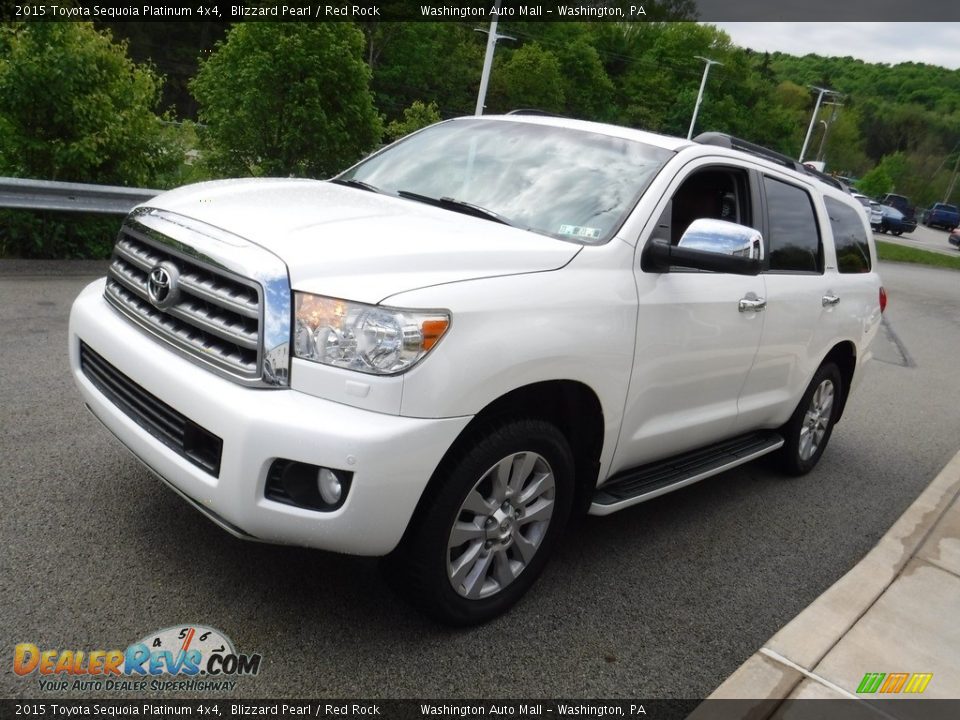 Blizzard Pearl 2015 Toyota Sequoia Platinum 4x4 Photo #15