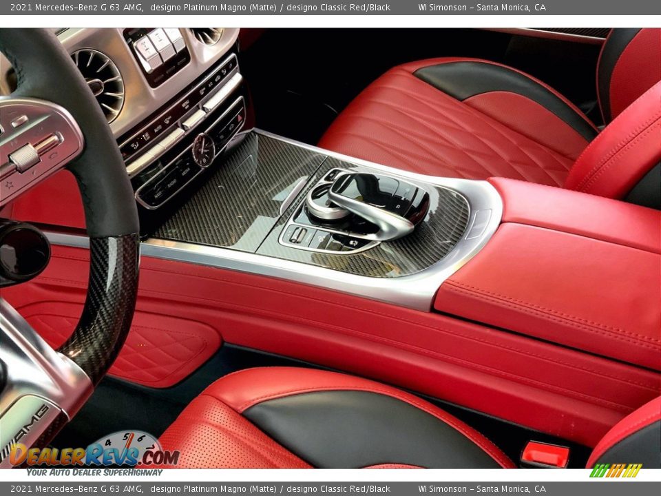 2021 Mercedes-Benz G 63 AMG designo Platinum Magno (Matte) / designo Classic Red/Black Photo #17