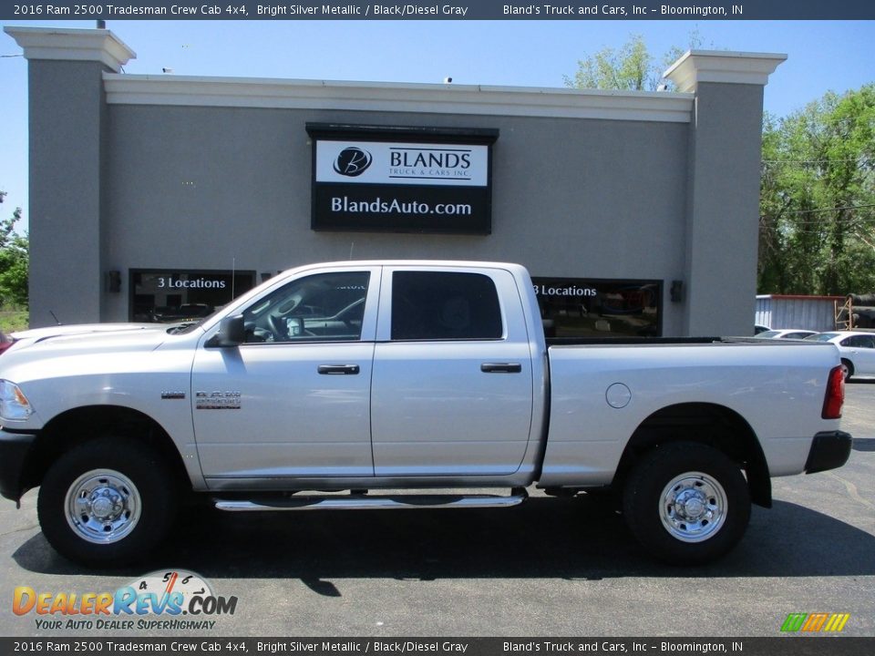 2016 Ram 2500 Tradesman Crew Cab 4x4 Bright Silver Metallic / Black/Diesel Gray Photo #1