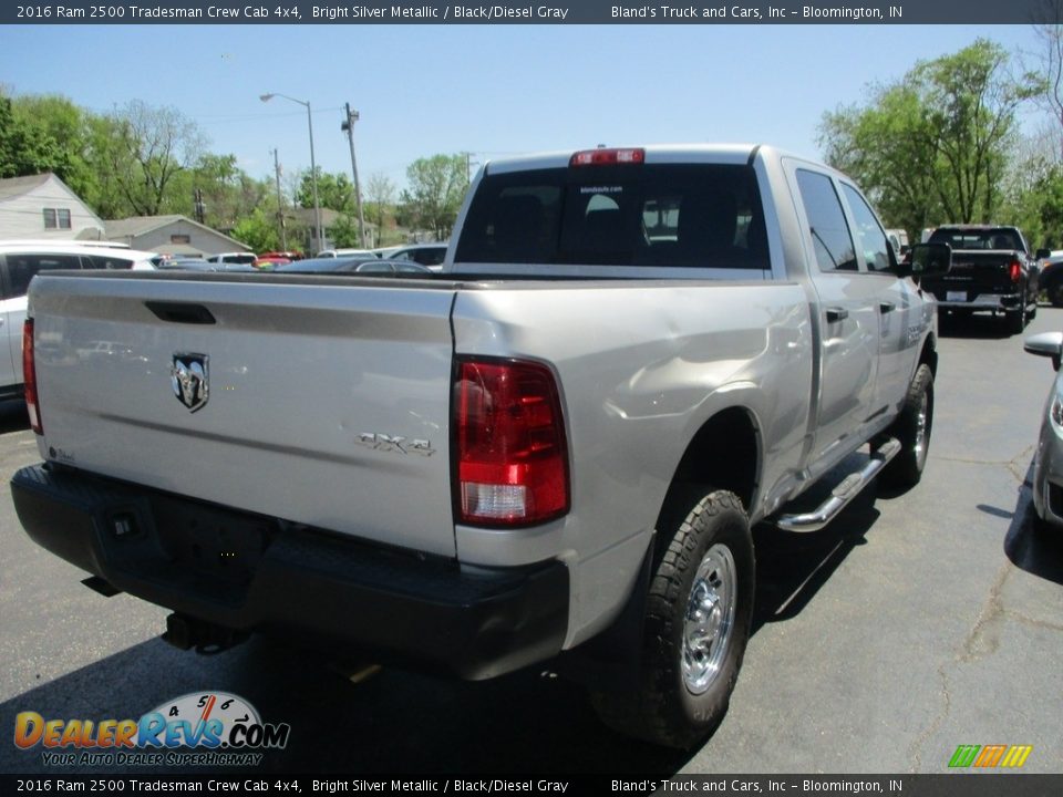 2016 Ram 2500 Tradesman Crew Cab 4x4 Bright Silver Metallic / Black/Diesel Gray Photo #4