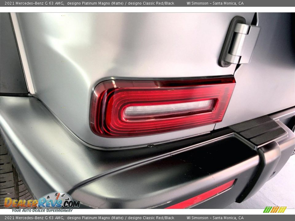 2021 Mercedes-Benz G 63 AMG designo Platinum Magno (Matte) / designo Classic Red/Black Photo #29