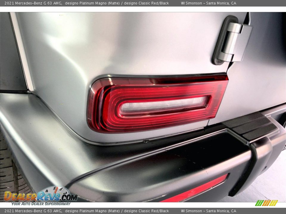 2021 Mercedes-Benz G 63 AMG designo Platinum Magno (Matte) / designo Classic Red/Black Photo #29