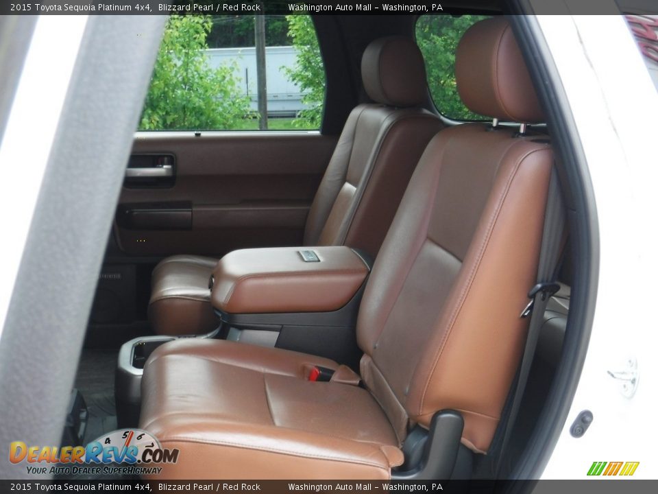 Rear Seat of 2015 Toyota Sequoia Platinum 4x4 Photo #36