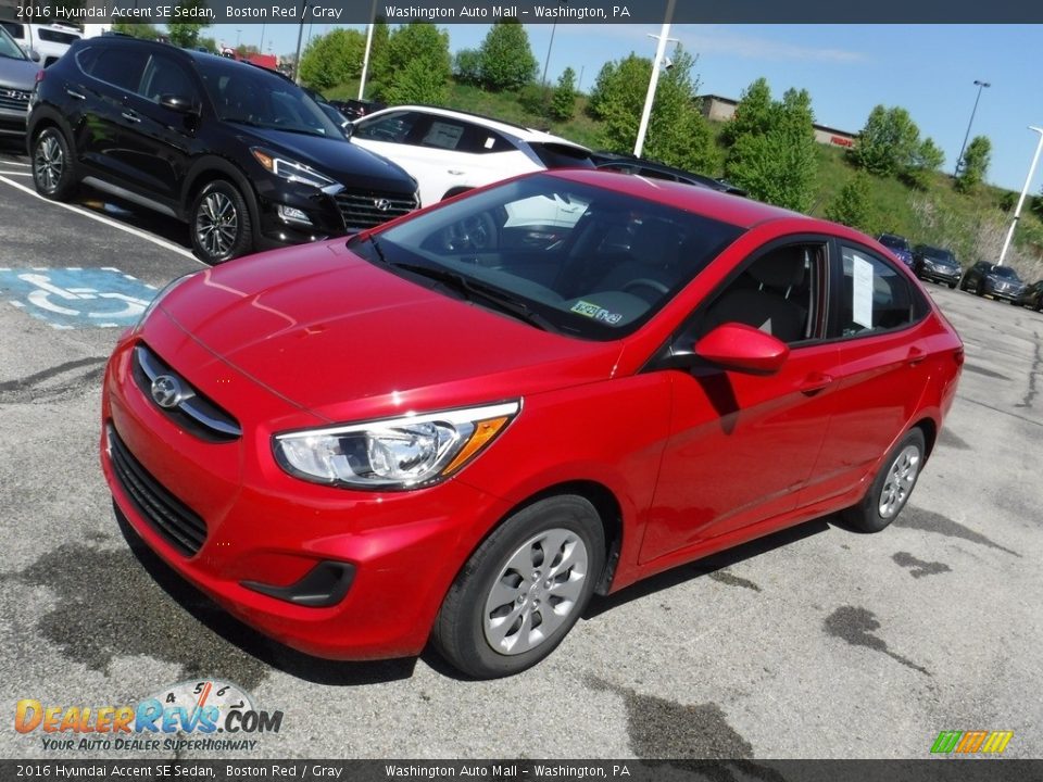 2016 Hyundai Accent SE Sedan Boston Red / Gray Photo #5