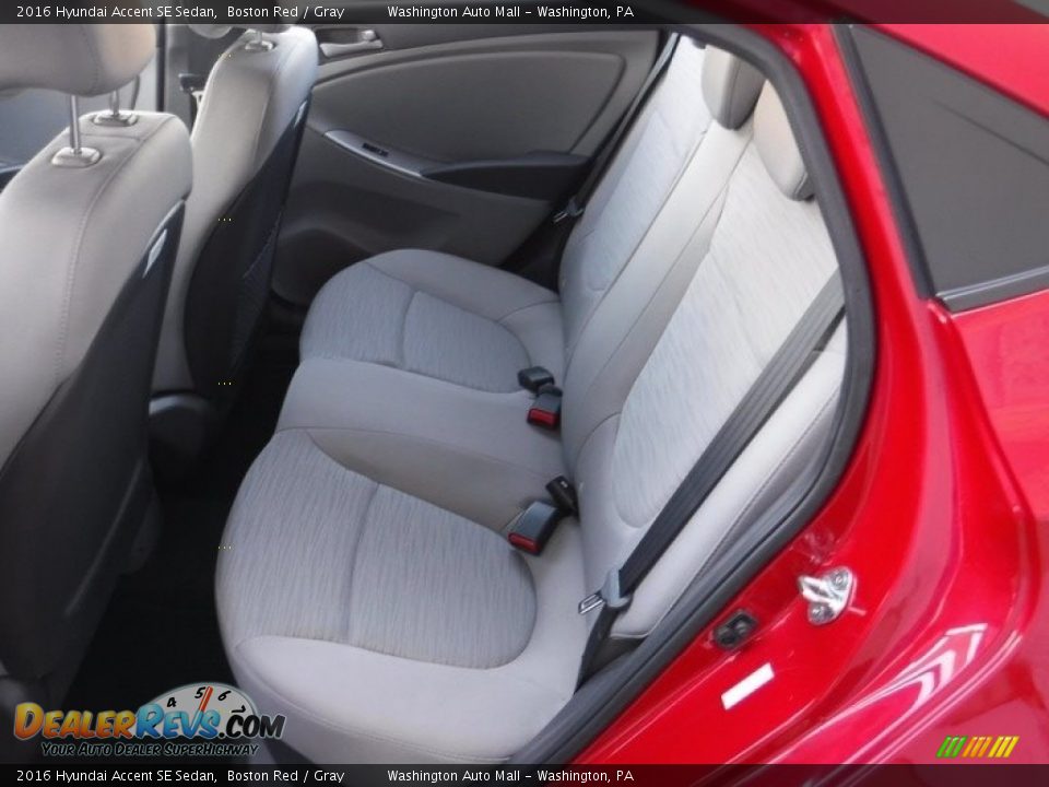 2016 Hyundai Accent SE Sedan Boston Red / Gray Photo #22