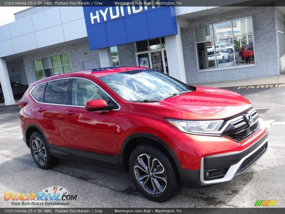 2020 Honda CR-V EX AWD Radiant Red Metallic / Gray Photo #1