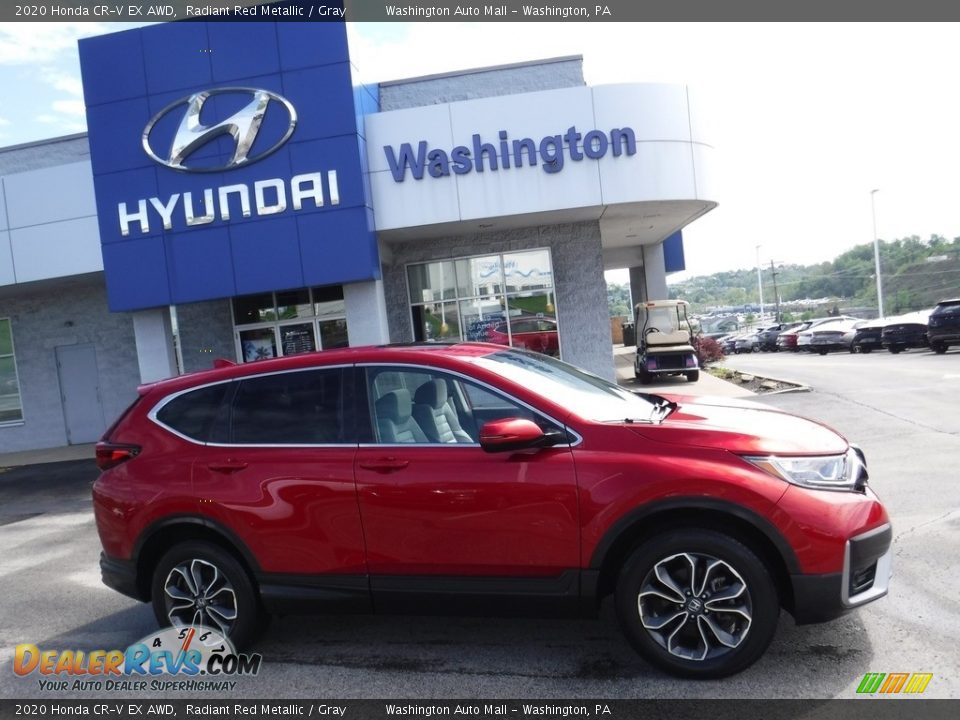 2020 Honda CR-V EX AWD Radiant Red Metallic / Gray Photo #2