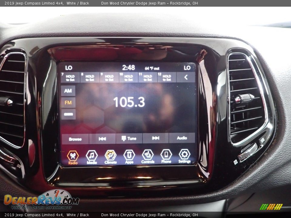 2019 Jeep Compass Limited 4x4 White / Black Photo #2
