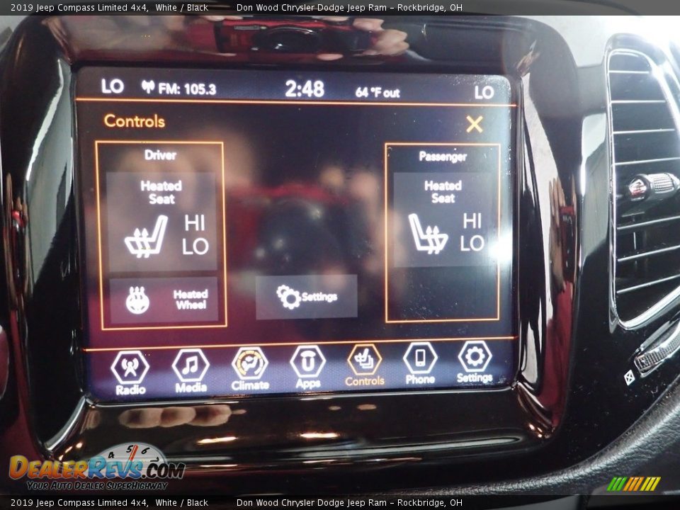 2019 Jeep Compass Limited 4x4 White / Black Photo #3