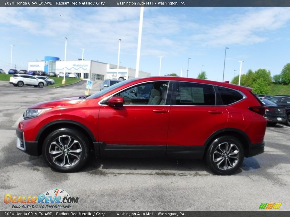 2020 Honda CR-V EX AWD Radiant Red Metallic / Gray Photo #5
