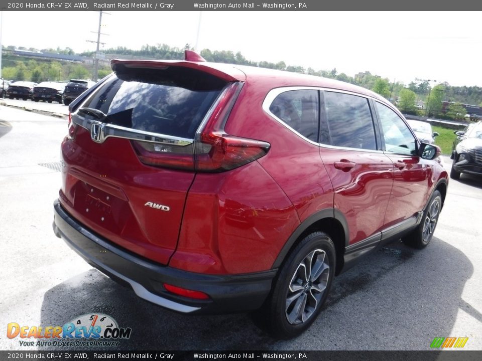 2020 Honda CR-V EX AWD Radiant Red Metallic / Gray Photo #8