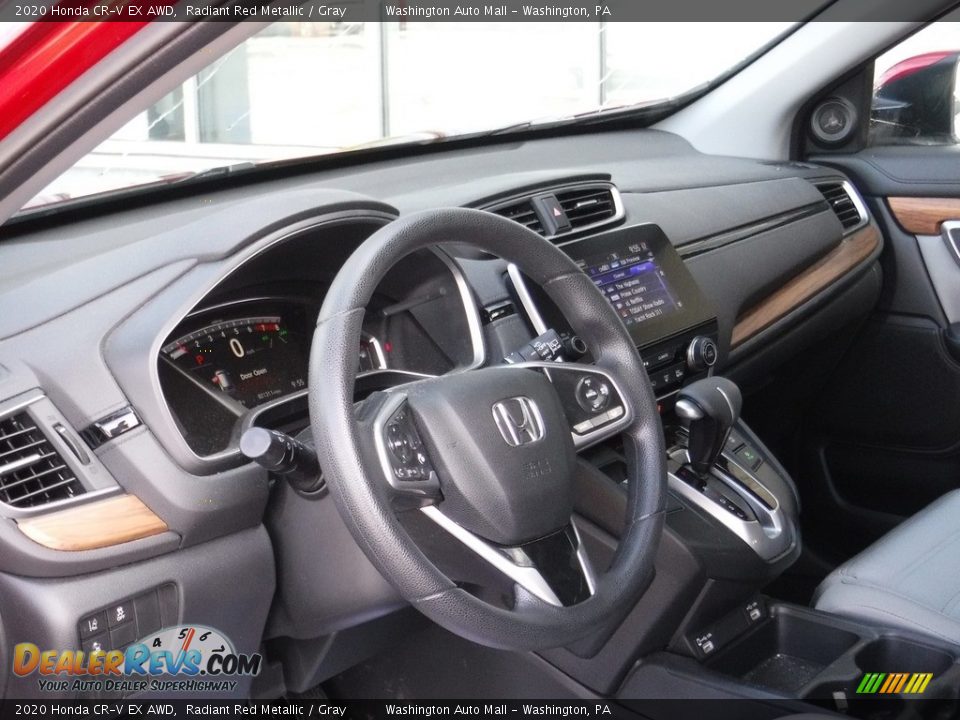 2020 Honda CR-V EX AWD Radiant Red Metallic / Gray Photo #12