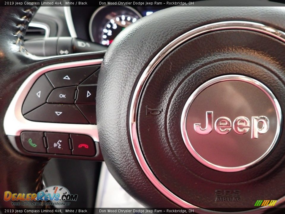 2019 Jeep Compass Limited 4x4 White / Black Photo #17