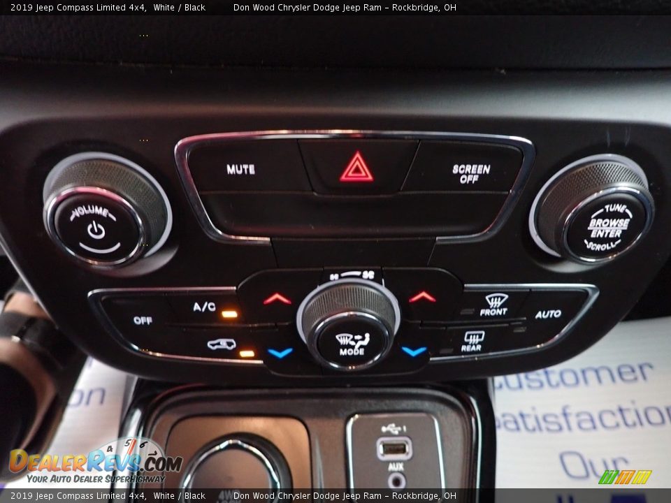 2019 Jeep Compass Limited 4x4 White / Black Photo #19