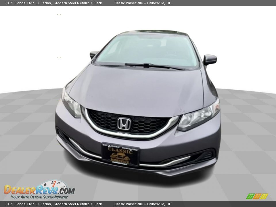 2015 Honda Civic EX Sedan Modern Steel Metallic / Black Photo #3