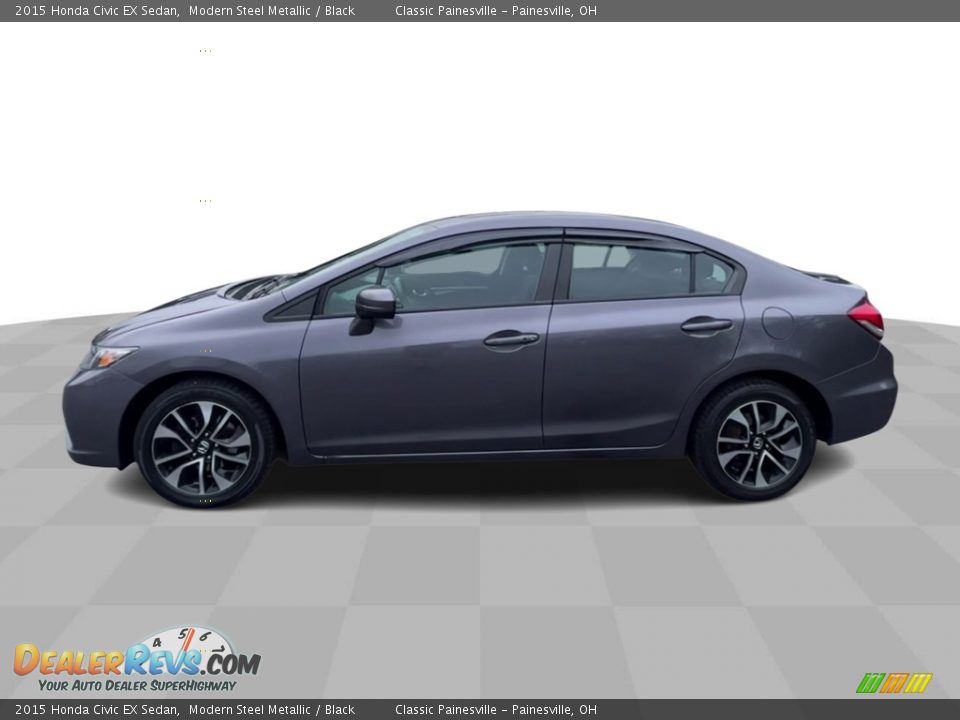 2015 Honda Civic EX Sedan Modern Steel Metallic / Black Photo #5