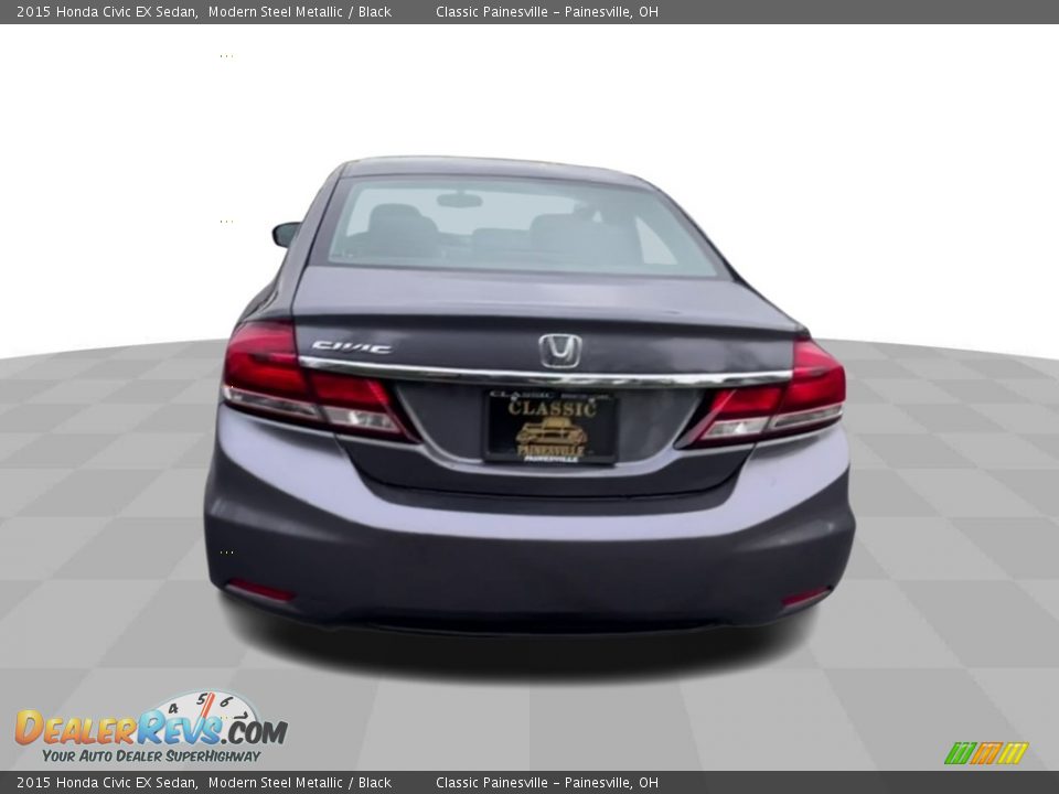 2015 Honda Civic EX Sedan Modern Steel Metallic / Black Photo #7