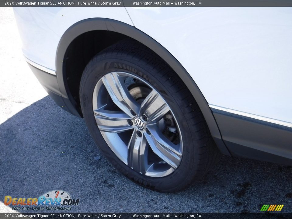 2020 Volkswagen Tiguan SEL 4MOTION Pure White / Storm Gray Photo #4