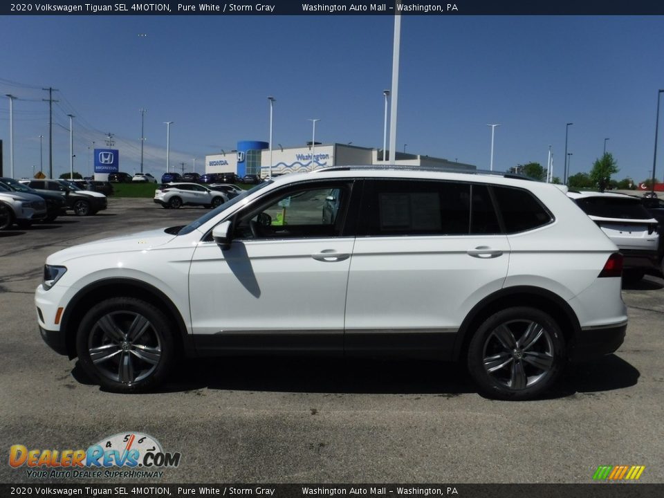 2020 Volkswagen Tiguan SEL 4MOTION Pure White / Storm Gray Photo #7