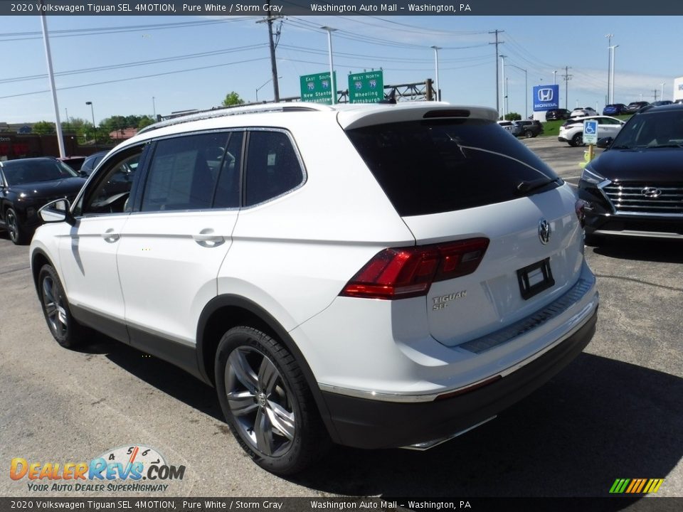 2020 Volkswagen Tiguan SEL 4MOTION Pure White / Storm Gray Photo #8