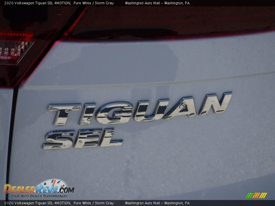 2020 Volkswagen Tiguan SEL 4MOTION Pure White / Storm Gray Photo #9