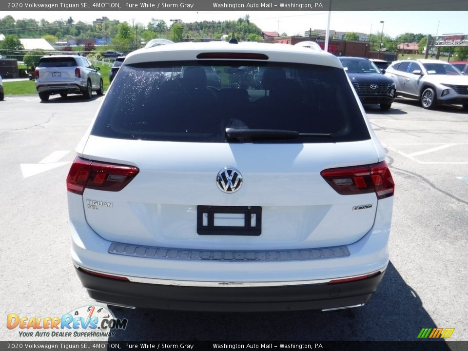 2020 Volkswagen Tiguan SEL 4MOTION Pure White / Storm Gray Photo #10