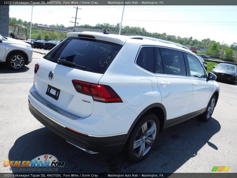 2020 Volkswagen Tiguan SEL 4MOTION Pure White / Storm Gray Photo #11