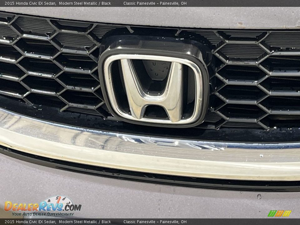2015 Honda Civic EX Sedan Modern Steel Metallic / Black Photo #29