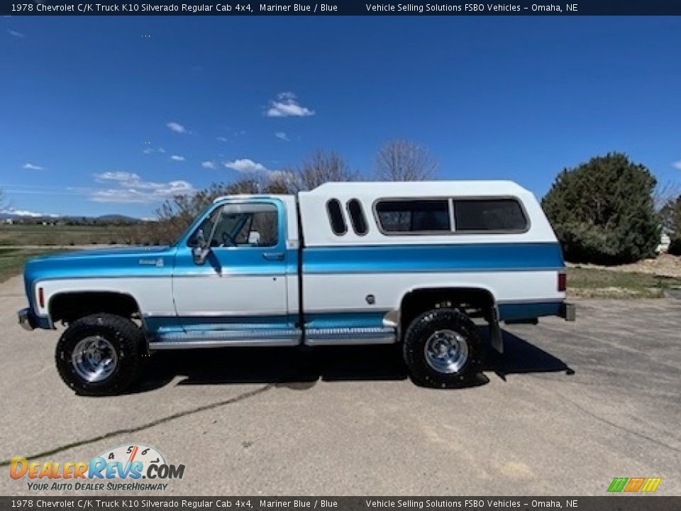 Mariner Blue 1978 Chevrolet C/K Truck K10 Silverado Regular Cab 4x4 Photo #1