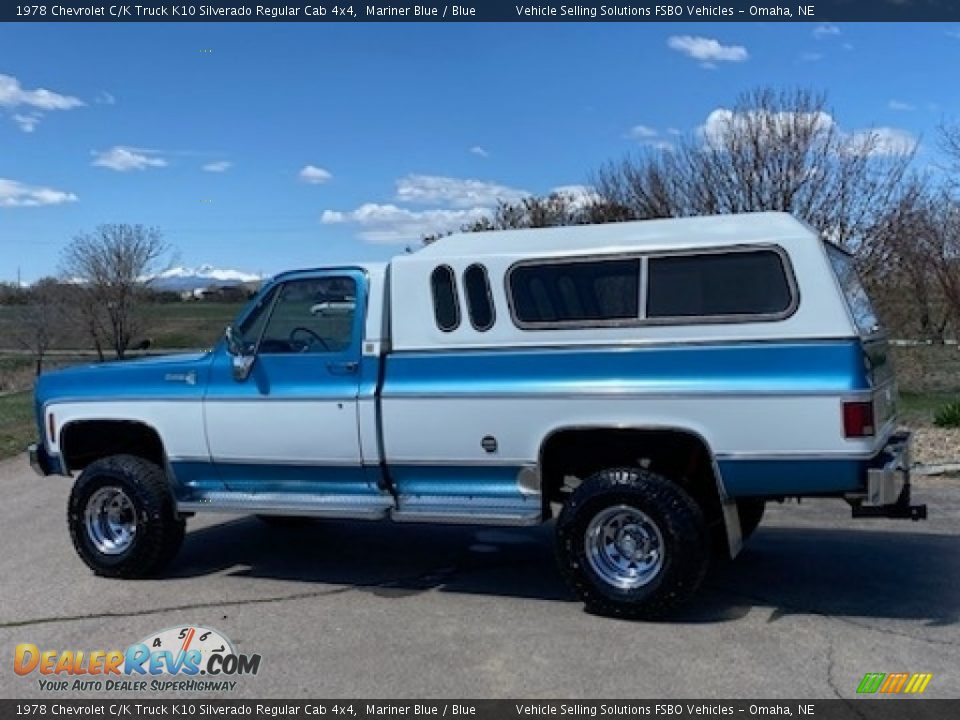 Mariner Blue 1978 Chevrolet C/K Truck K10 Silverado Regular Cab 4x4 Photo #4