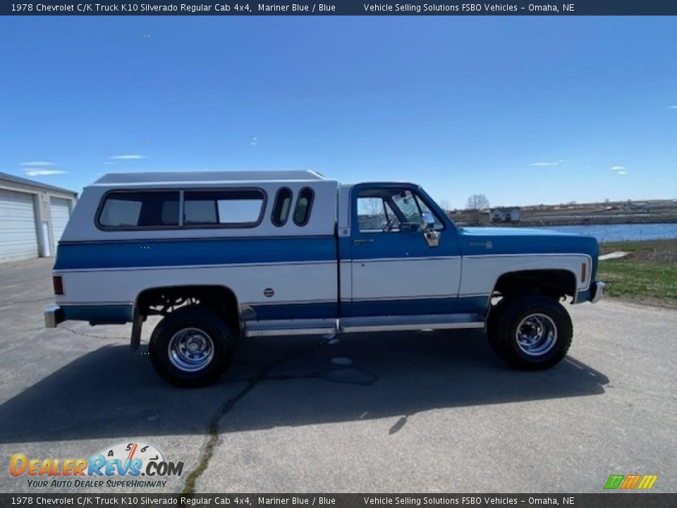 Mariner Blue 1978 Chevrolet C/K Truck K10 Silverado Regular Cab 4x4 Photo #5