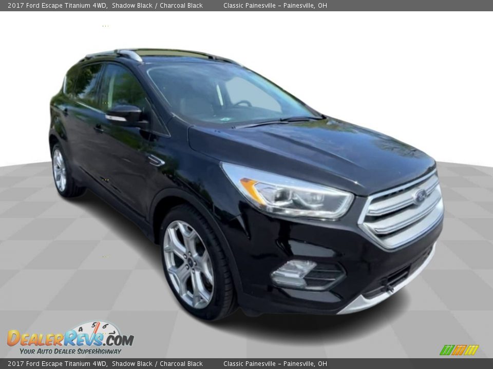 2017 Ford Escape Titanium 4WD Shadow Black / Charcoal Black Photo #2