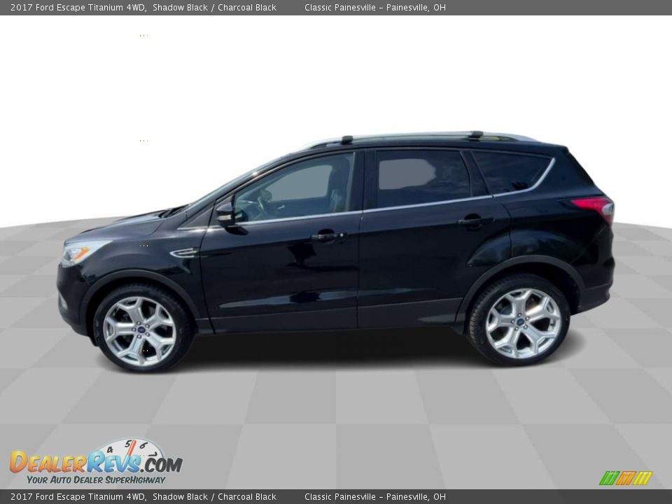 2017 Ford Escape Titanium 4WD Shadow Black / Charcoal Black Photo #5